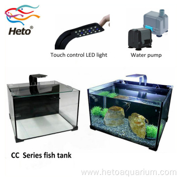 Fiber Aquarium Fish Farm Tank With Resin Rocks